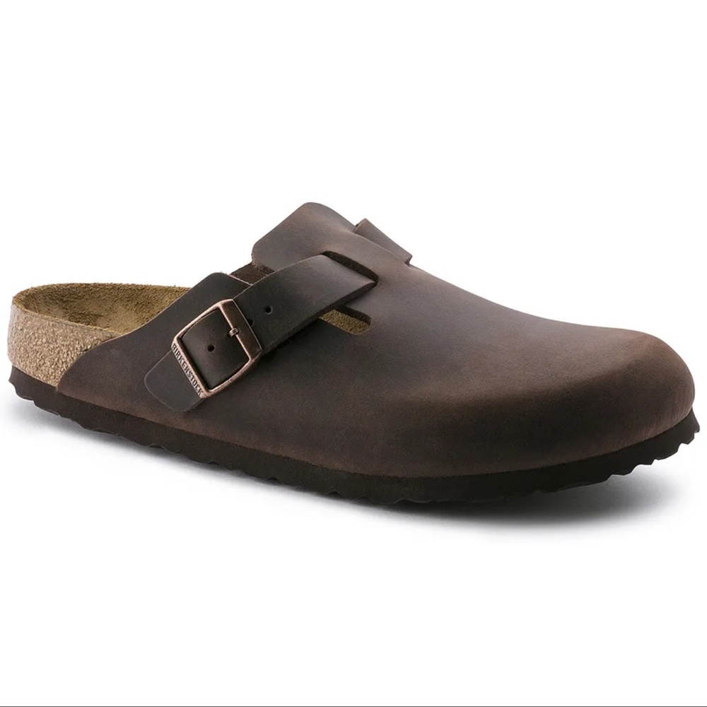 NIB BIRKENSTOCK MEN’S BOSTON HABANA OILED REGULAR SIZE 46 EU